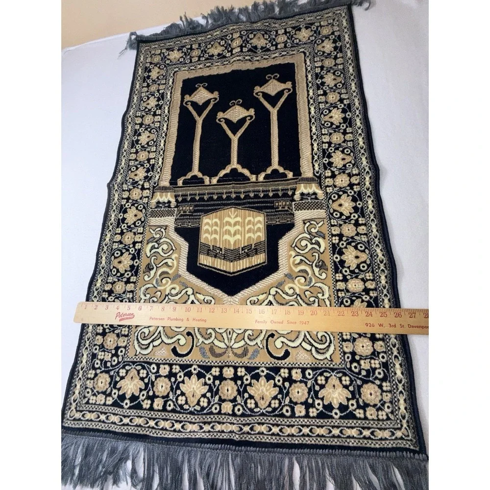 Jabaseh  Prayer Rug Blue & Gold‎
